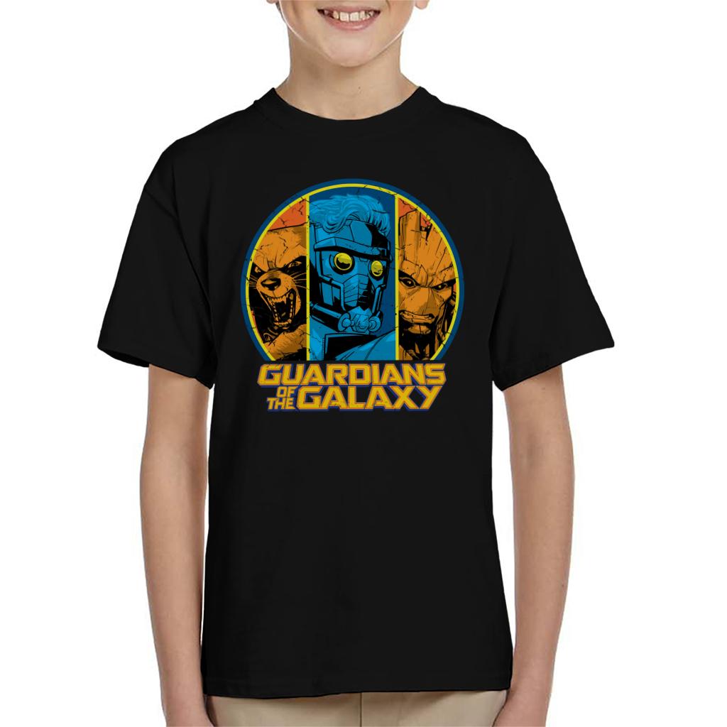 Marvel Guardians Of The Galaxy Star Lord Rocket Raccoon And Groot Kid's T-Shirt-ALL + EVERY