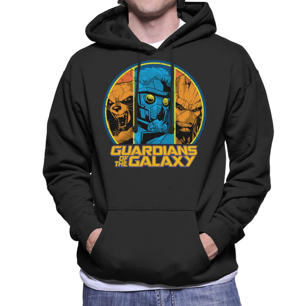 Marvel Guardians Of The Galaxy Star Lord Rocket Raccoon And Groot Men's Hooded Sweatshirt-ALL + EVERY