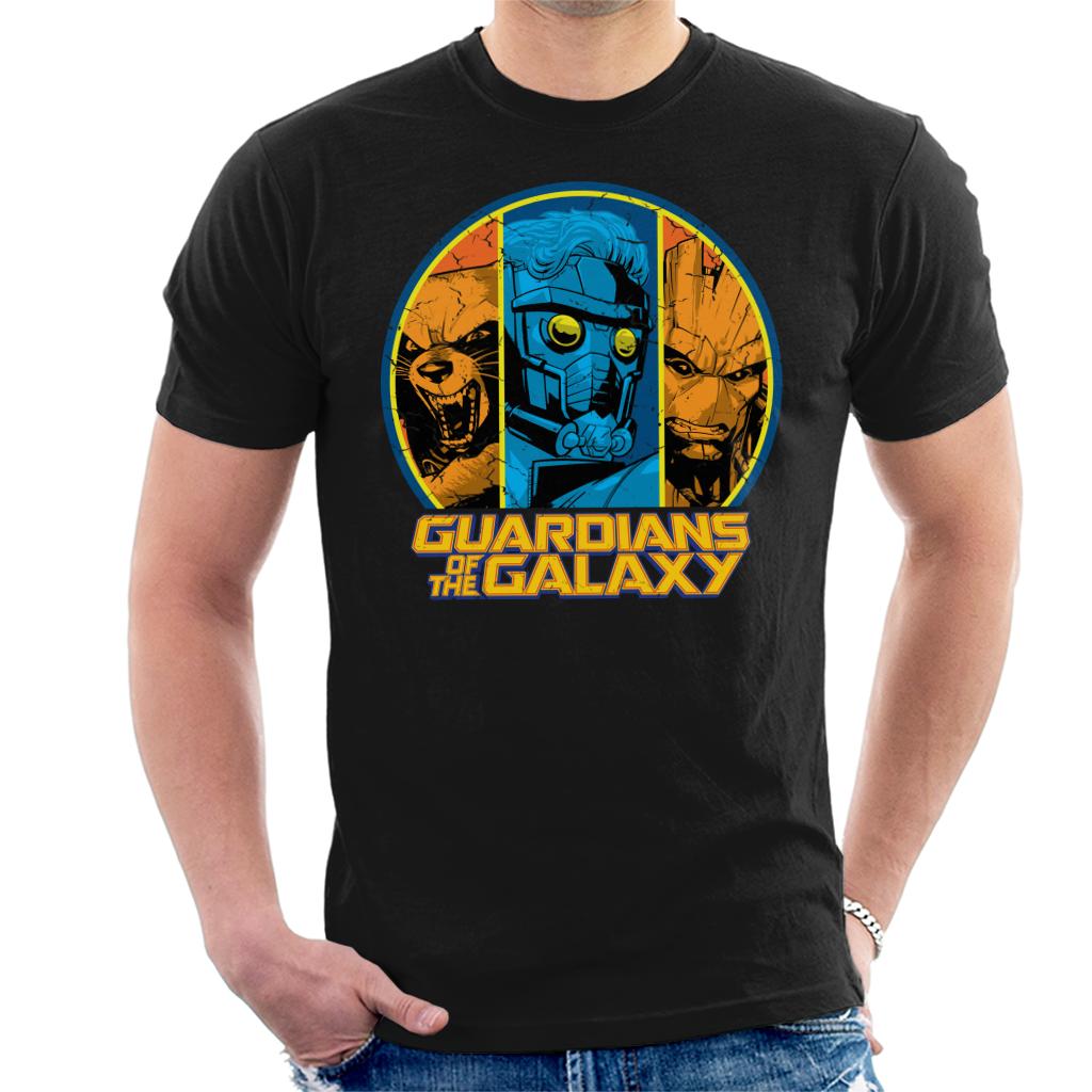 Marvel Guardians Of The Galaxy Star Lord Rocket Raccoon And Groot Men's T-Shirt-ALL + EVERY
