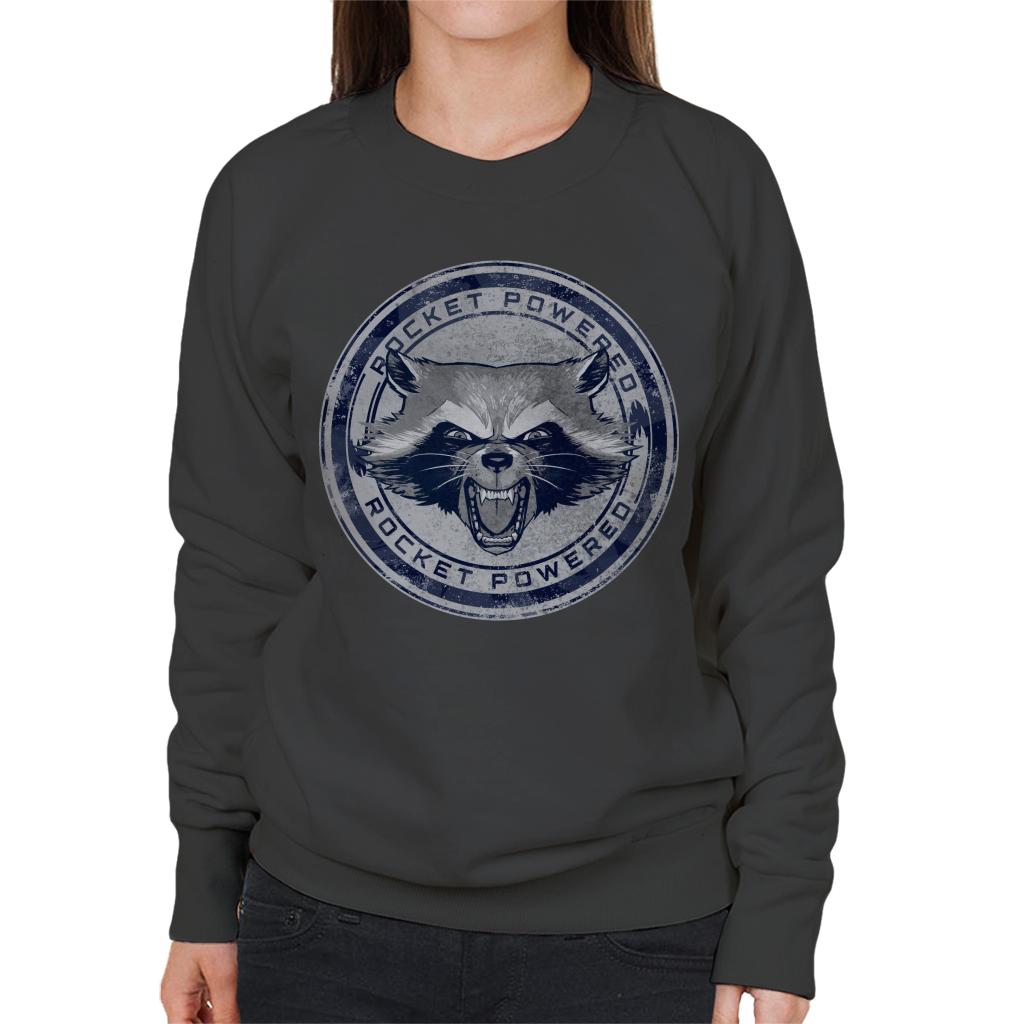 Marvel Guardians Of The Galaxy Rocket Raccoon Powered Women's Sweatshirt-ALL + EVERY