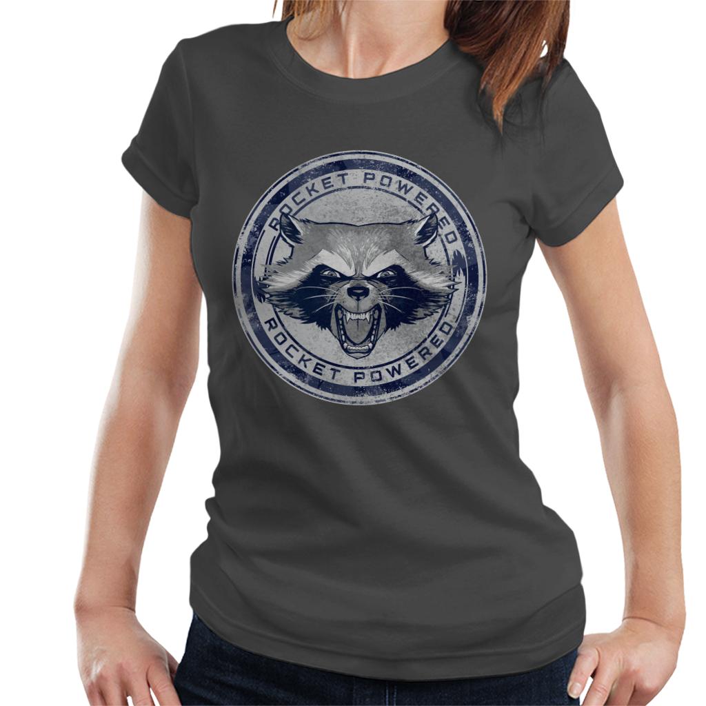 Marvel Guardians Of The Galaxy Rocket Raccoon Powered Women's T-Shirt-ALL + EVERY