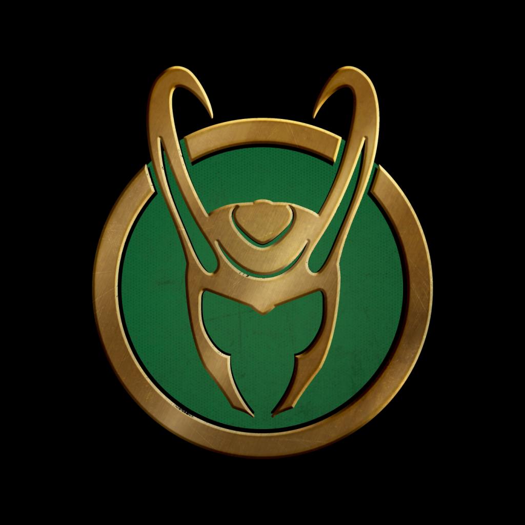 Marvel Loki Gold Horns Helmet Logo Women's Sweatshirt-ALL + EVERY