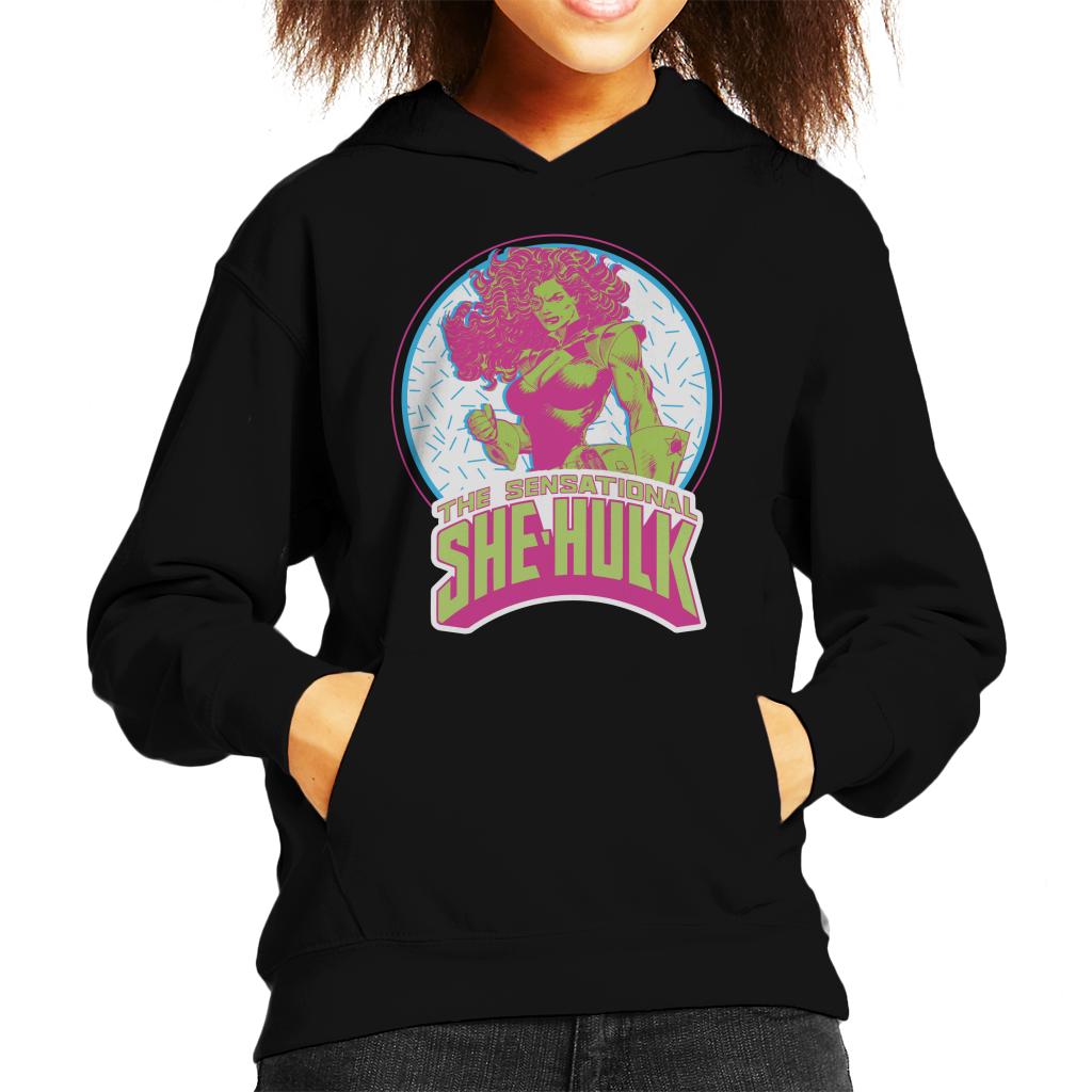 Marvel The Sensational She Hulk Kid's Hooded Sweatshirt-ALL + EVERY