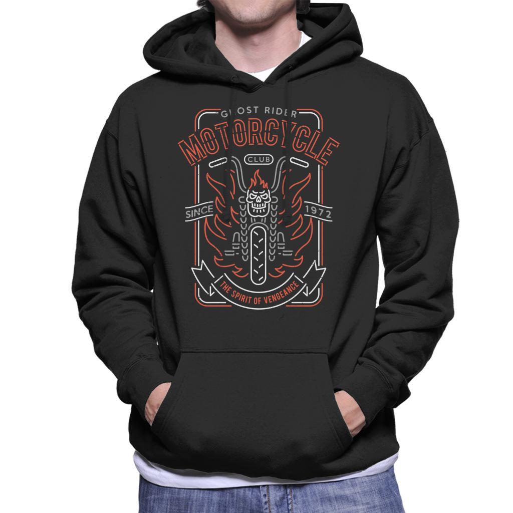 Marvel Ghost Rider Motorcycle Club Men's Hooded Sweatshirt-ALL + EVERY