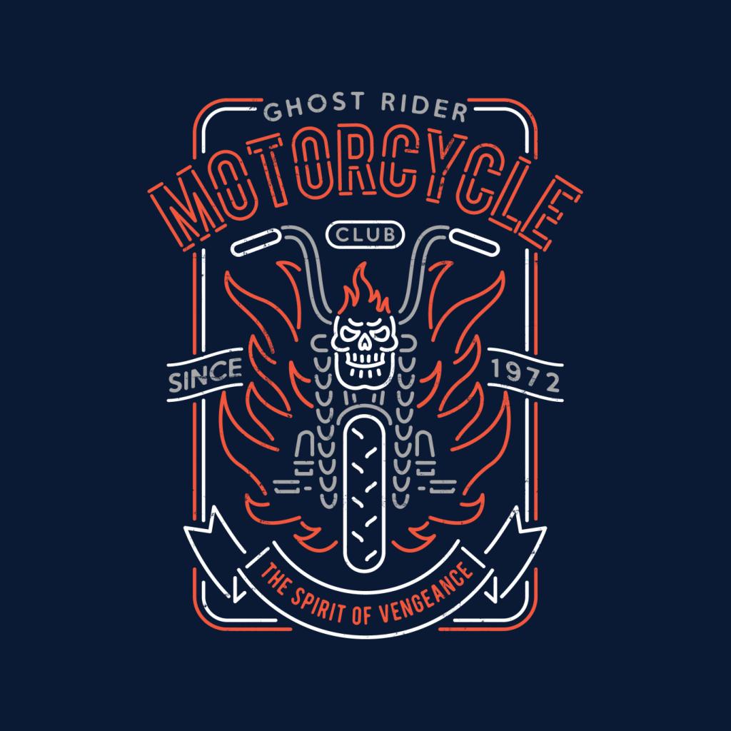Marvel Ghost Rider Motorcycle Club Kid's T-Shirt-ALL + EVERY
