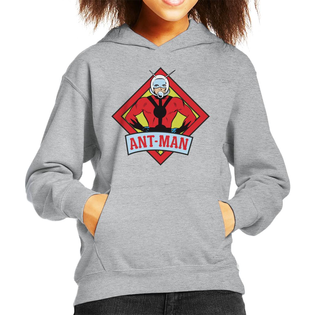 Marvel Ant Man Vintage Silver Age Comic Book Logo Kid's Hooded Sweatshirt-ALL + EVERY