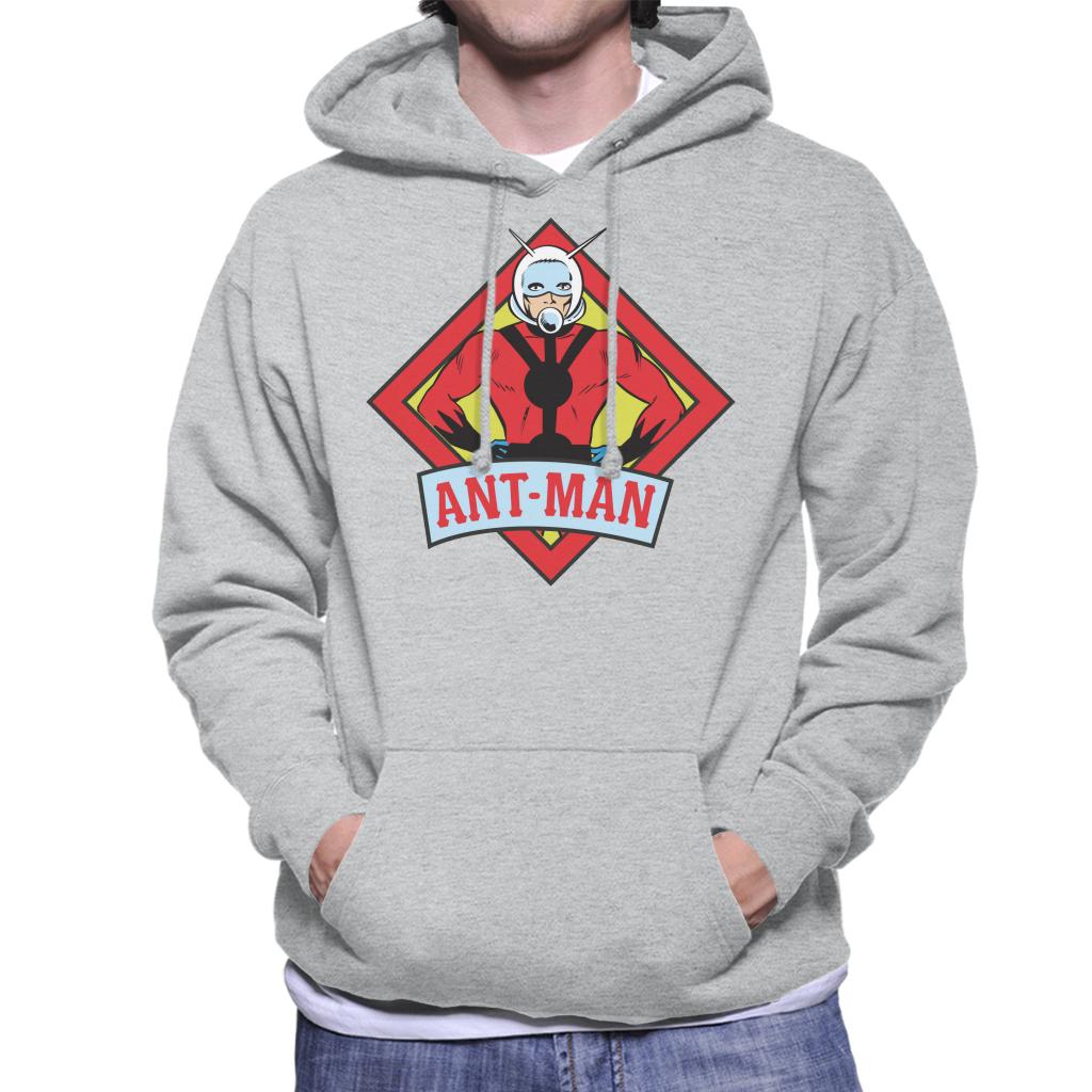 Marvel Ant Man Vintage Silver Age Comic Book Logo Men's Hooded Sweatshirt-ALL + EVERY