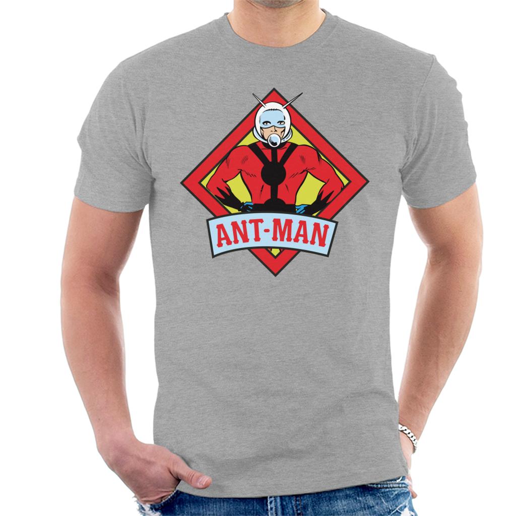 Marvel Ant Man Vintage Silver Age Comic Book Logo Men's T-Shirt-ALL + EVERY