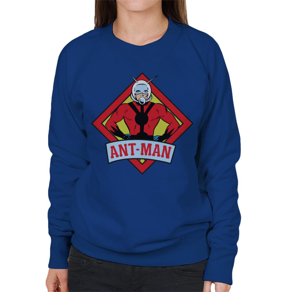 Marvel Ant Man Vintage Silver Age Comic Book Logo Women's Sweatshirt-ALL + EVERY