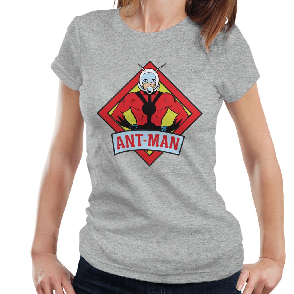 Marvel Ant Man Vintage Silver Age Comic Book Logo Women's T-Shirt-ALL + EVERY