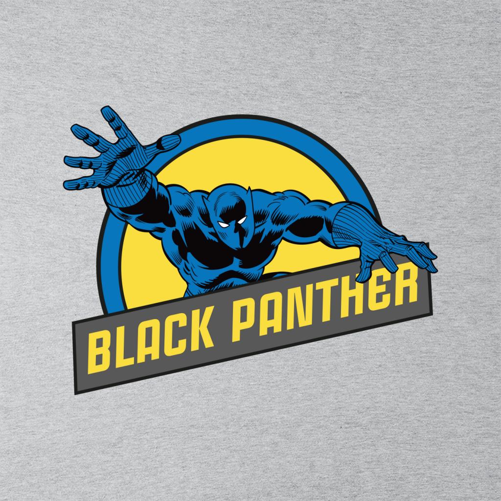 Marvel Black Panther Silver Age Comic Book Logo Women's Sweatshirt-ALL + EVERY