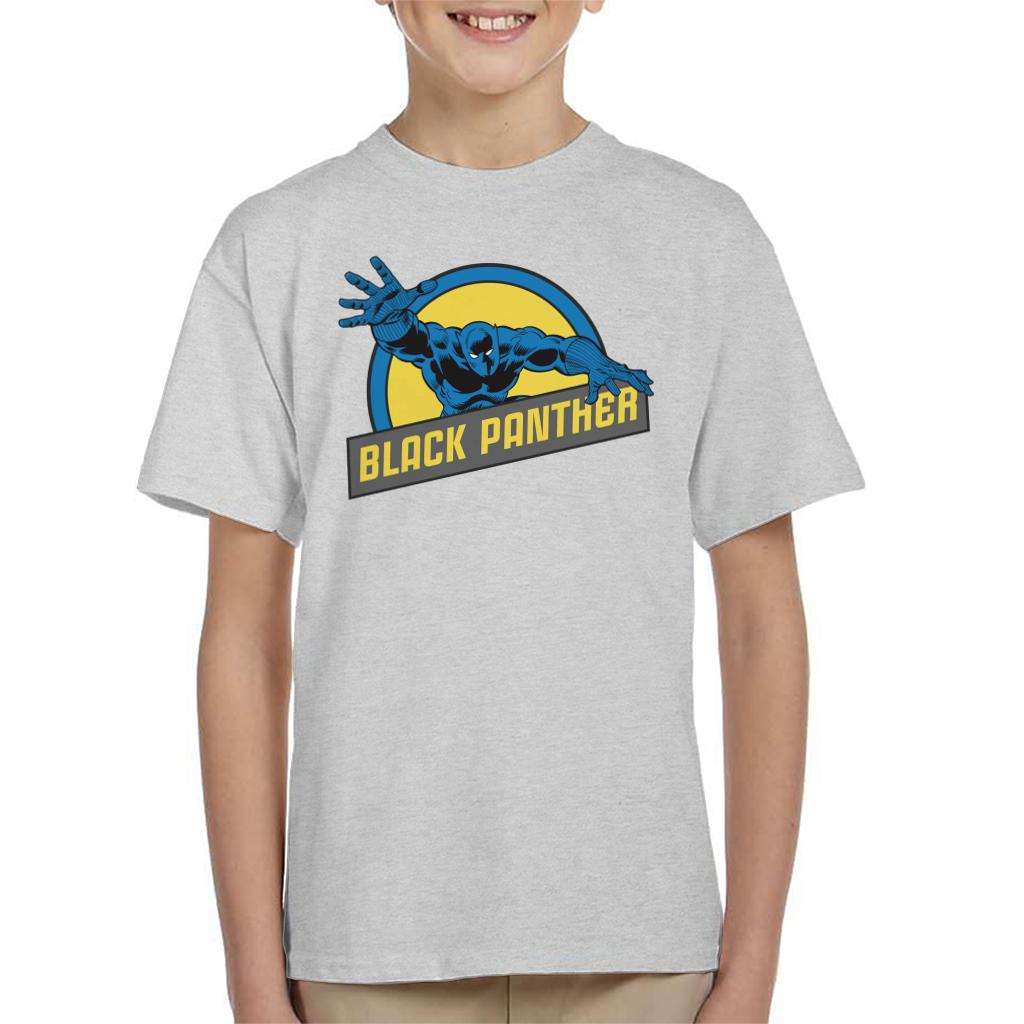 Marvel Black Panther Silver Age Comic Book Logo Kid's T-Shirt-ALL + EVERY