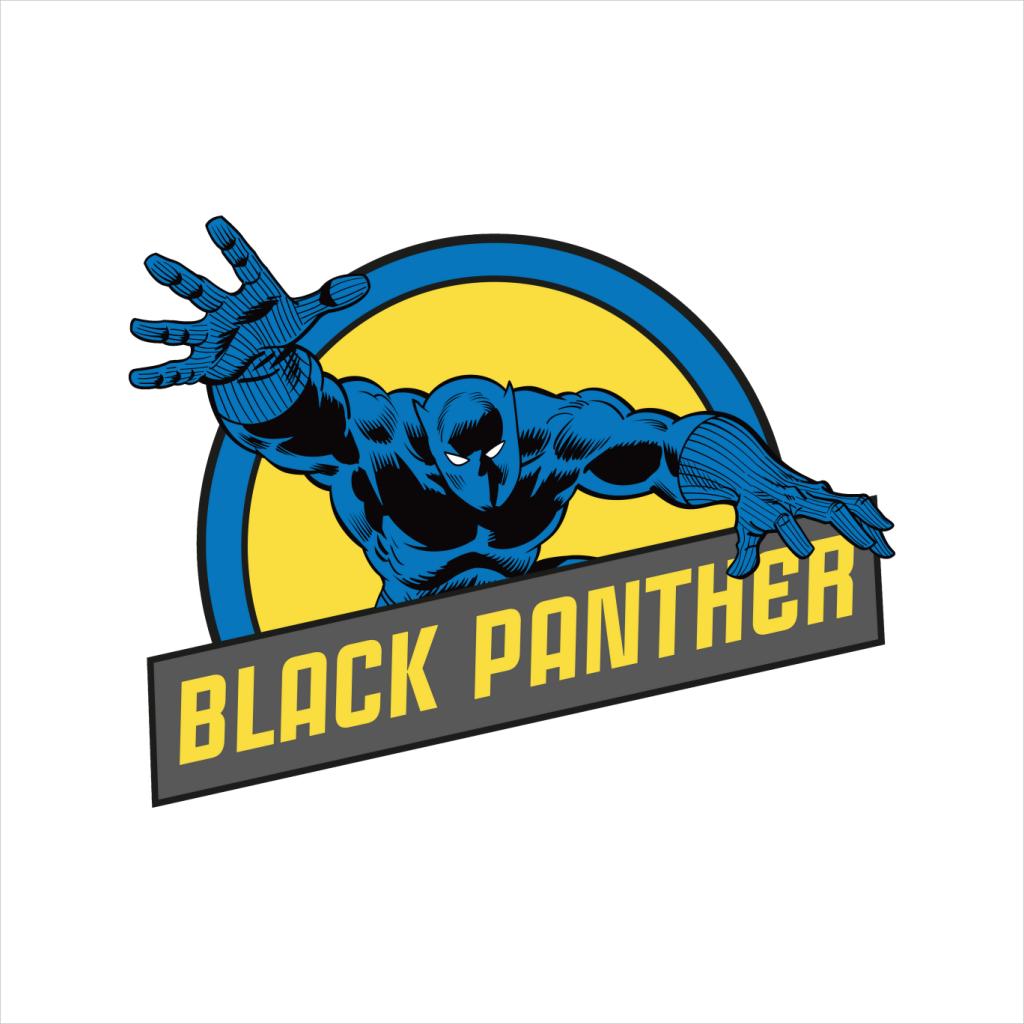 Marvel Black Panther Silver Age Comic Book Logo Men's Sweatshirt-ALL + EVERY