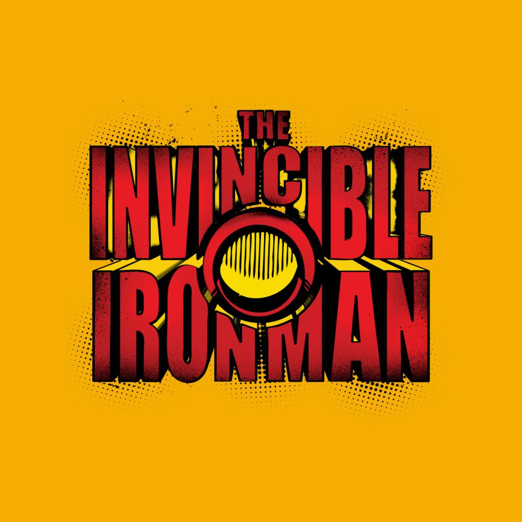Marvel The Invincible Iron Man Chest Piece Text Women's Sweatshirt-ALL + EVERY