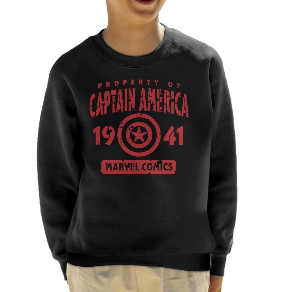 Marvel Comics Property Of Captain America 1941 Kid's Sweatshirt-ALL + EVERY