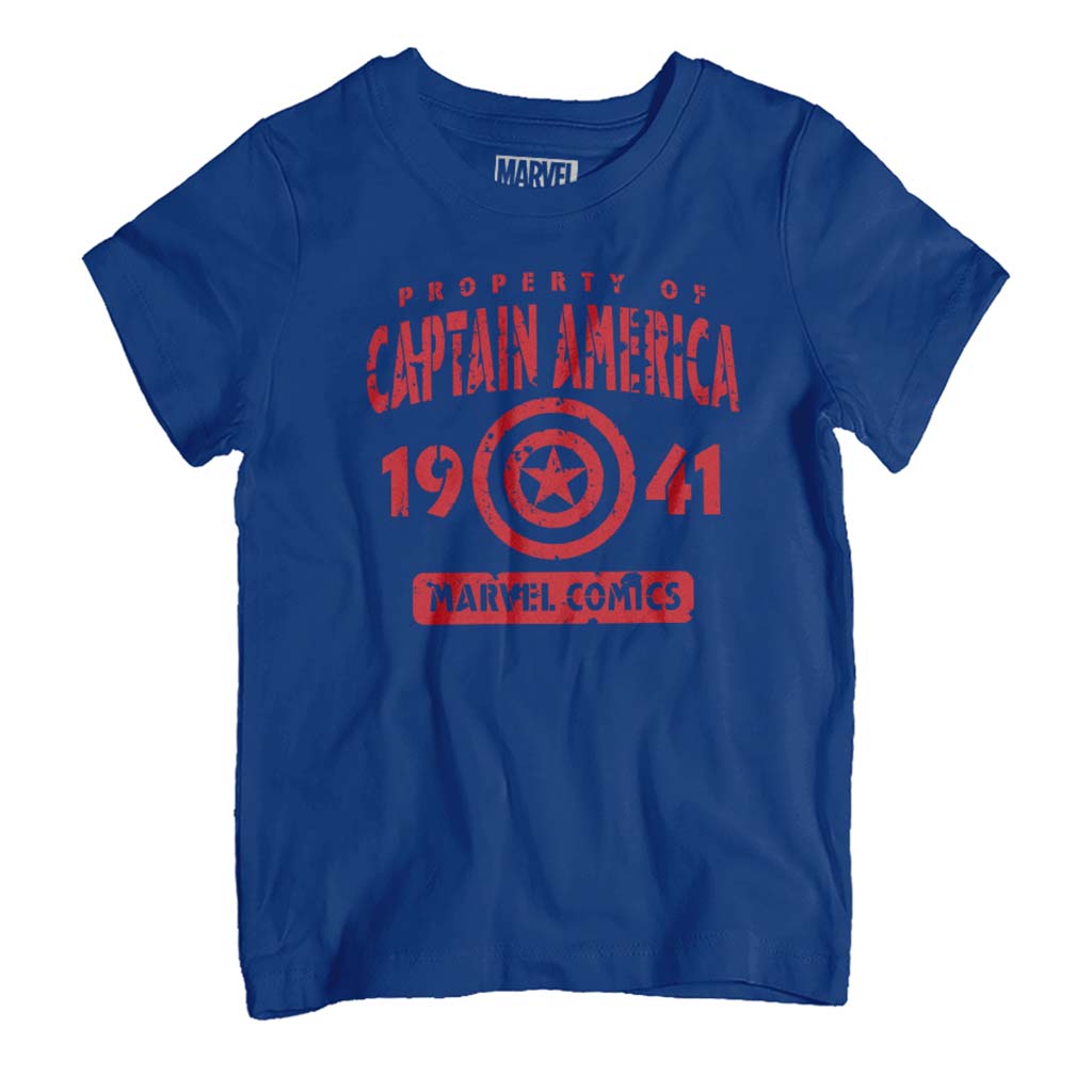 Marvel Comics Property Of Captain America 1941 Kid's T-Shirt