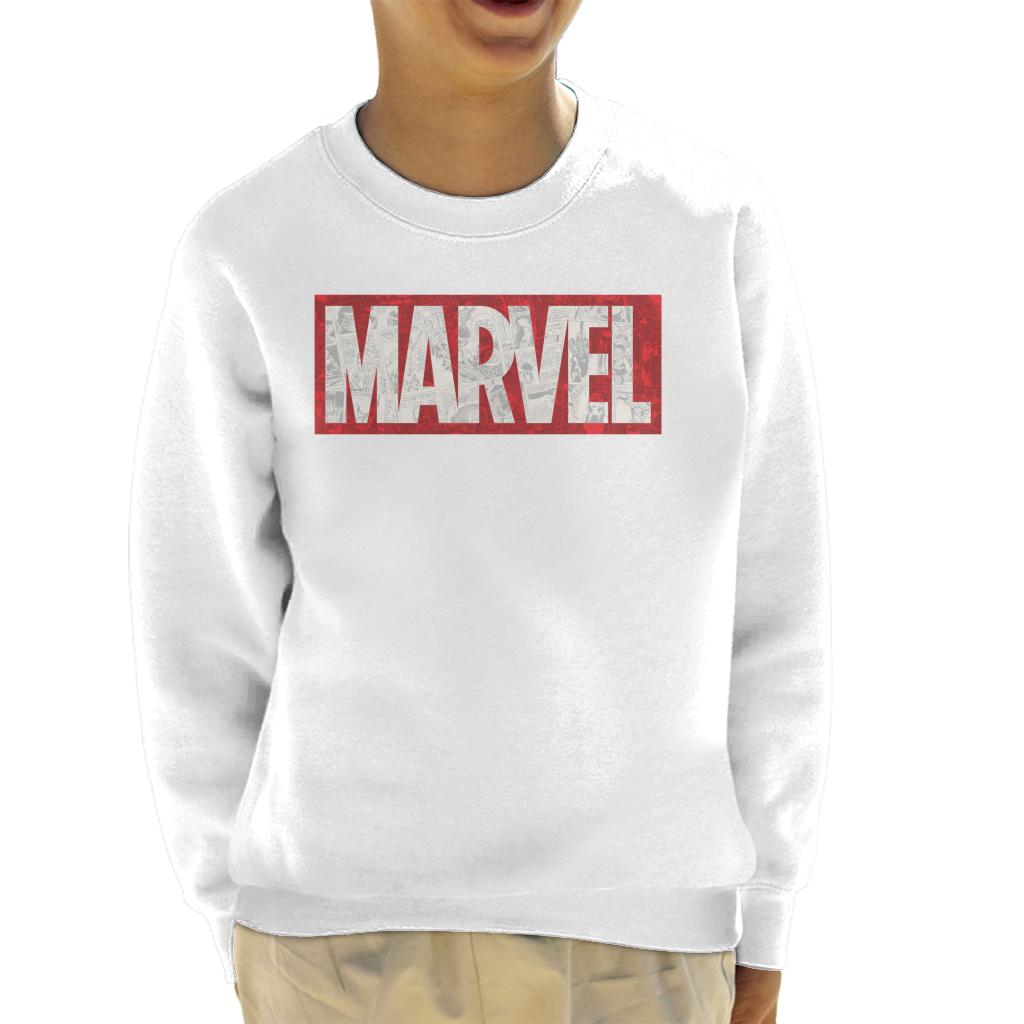 Marvel Classic Comic Book Logo Kid's Sweatshirt-ALL + EVERY