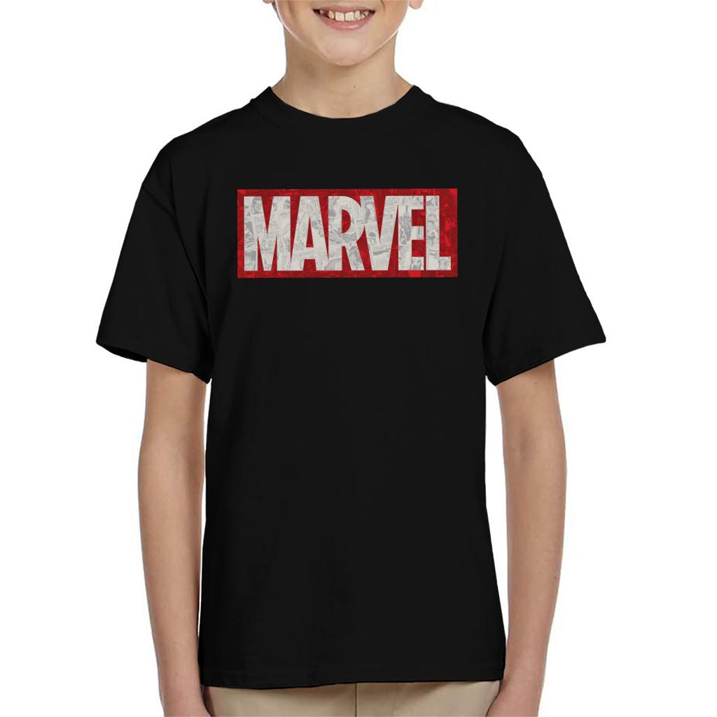 Marvel Classic Comic Book Logo Kid's T-Shirt-ALL + EVERY