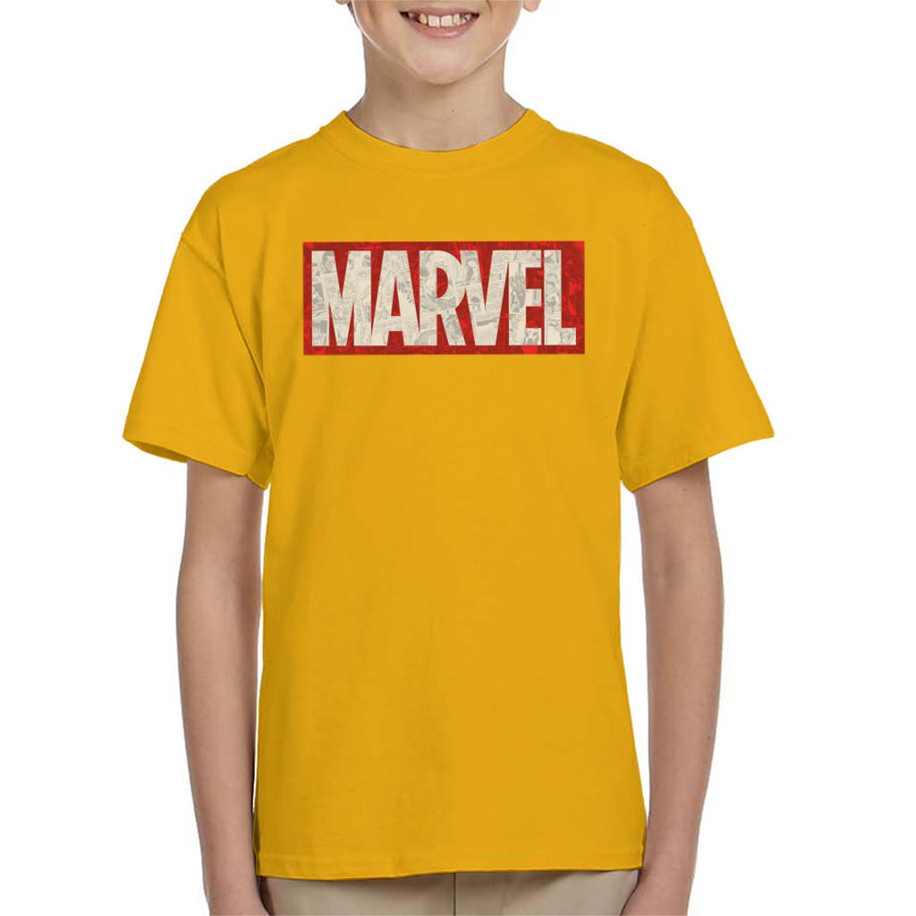 Marvel Classic Comic Book Logo Kid's T-Shirt-ALL + EVERY