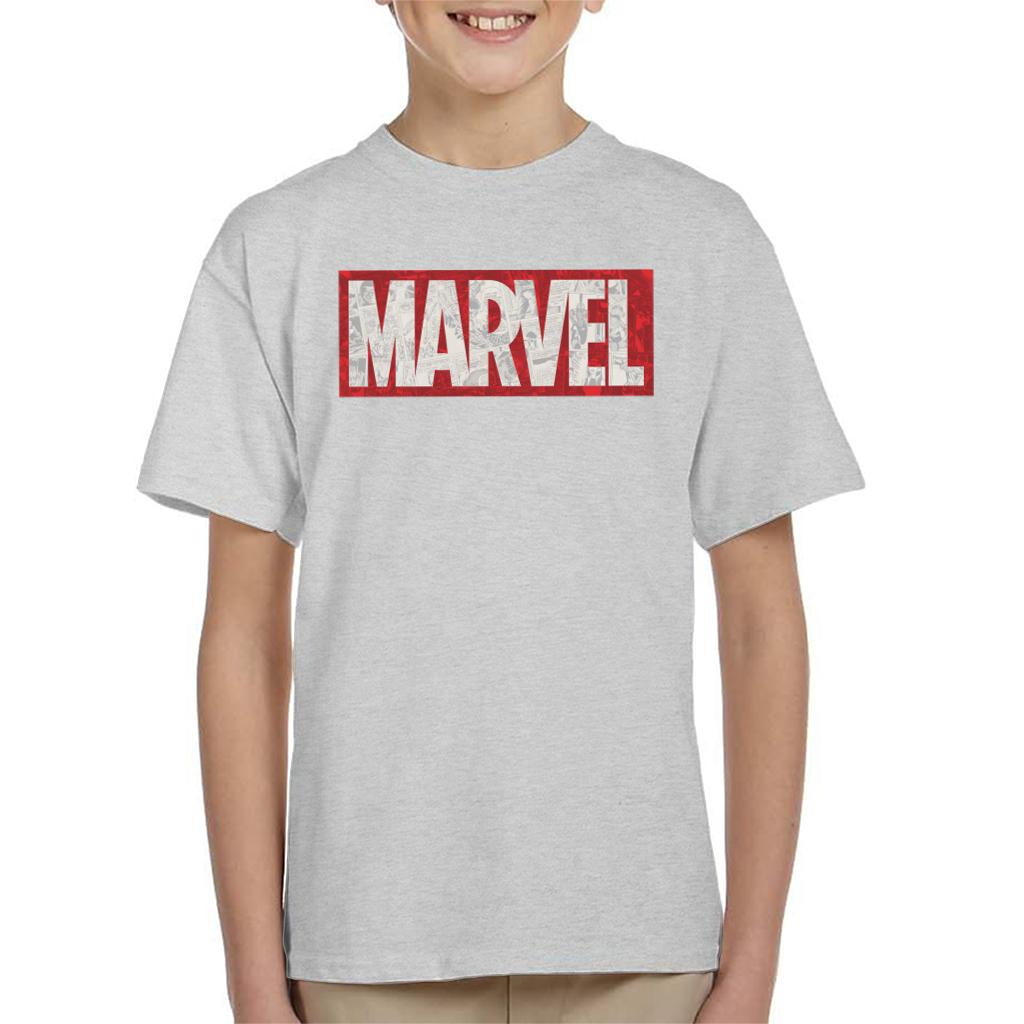 Marvel Classic Comic Book Logo Kid's T-Shirt-ALL + EVERY