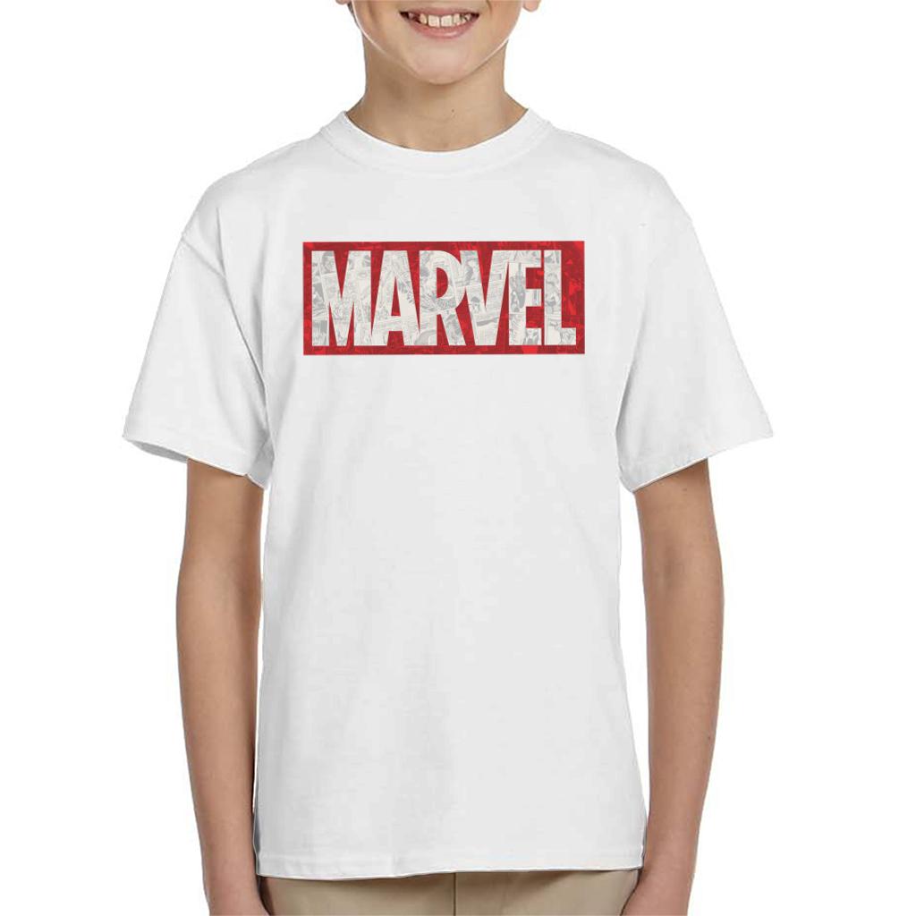 Marvel Classic Comic Book Logo Kid's T-Shirt-ALL + EVERY