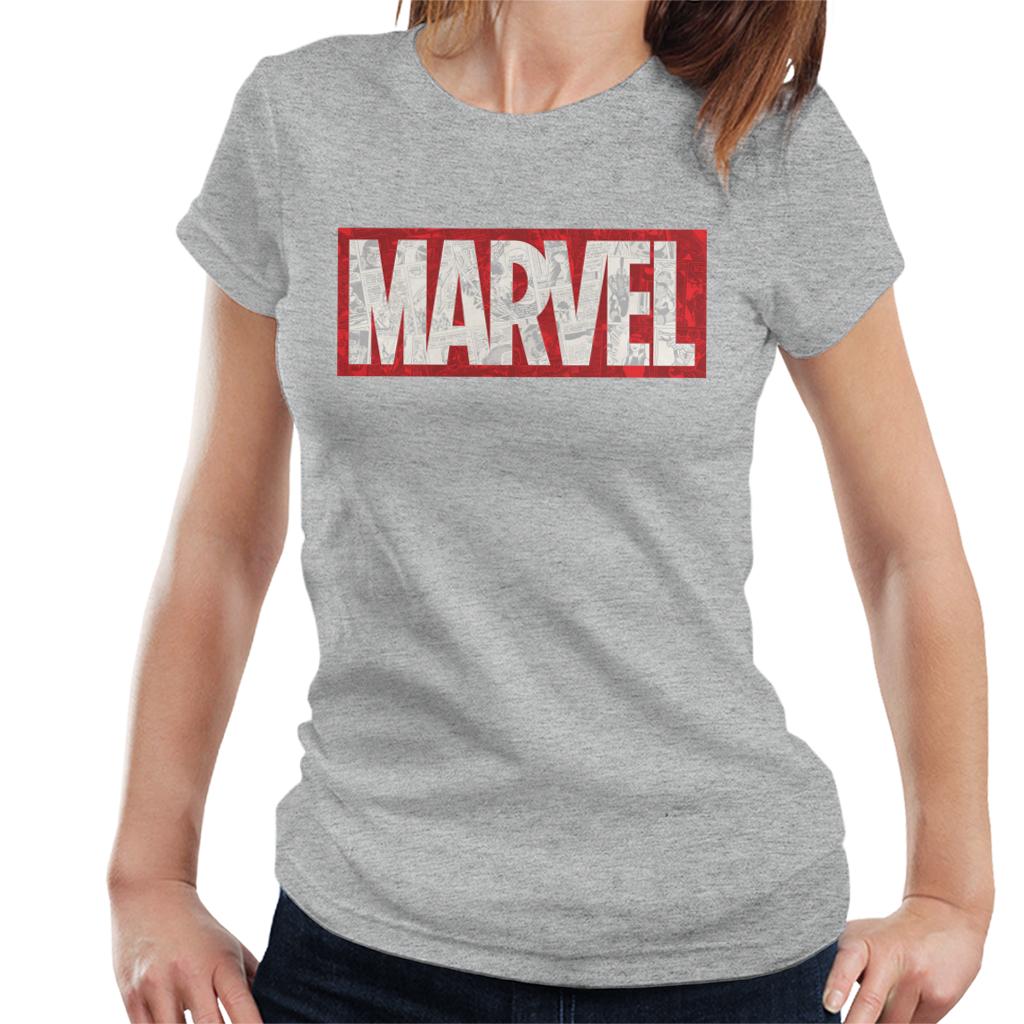 Marvel Classic Comic Book Logo Women's T-Shirt-ALL + EVERY