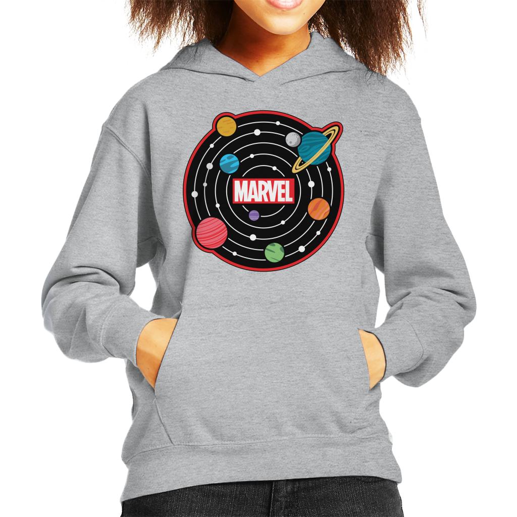 Marvel Planetary System Kid's Hooded Sweatshirt-ALL + EVERY