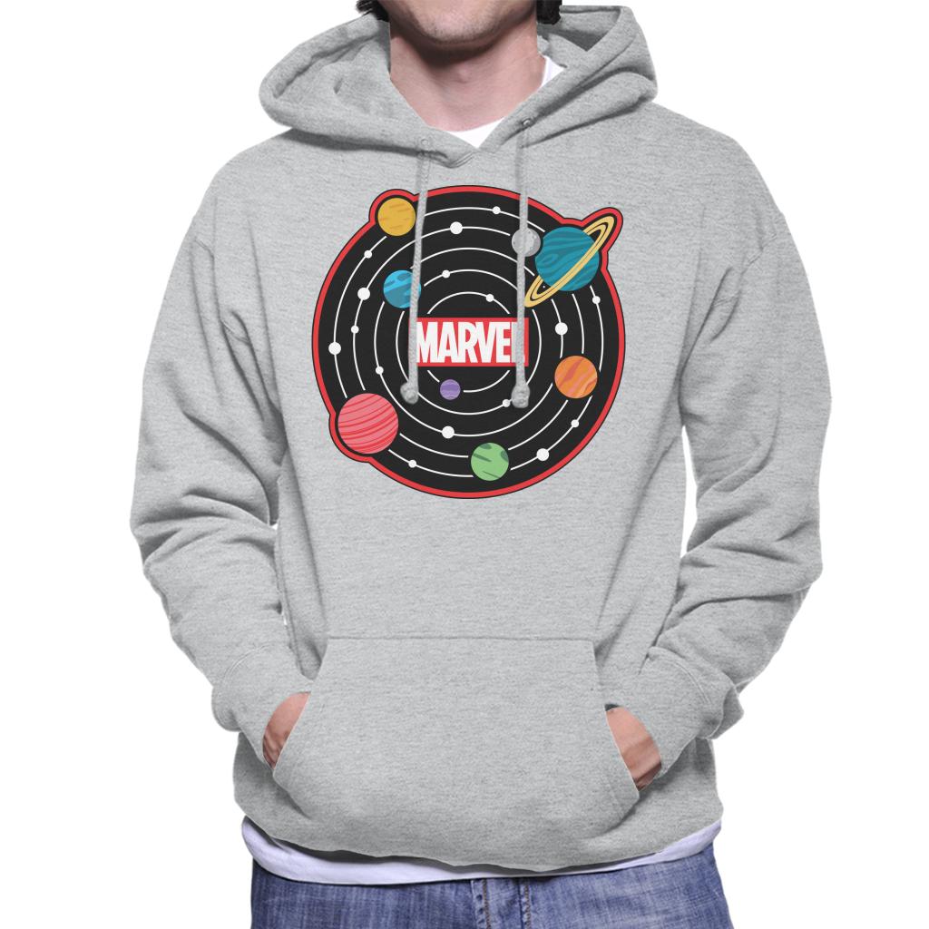 Marvel Planetary System Men's Hooded Sweatshirt-ALL + EVERY