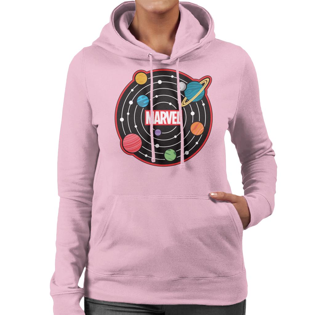 Marvel Planetary System Women's Hooded Sweatshirt-ALL + EVERY