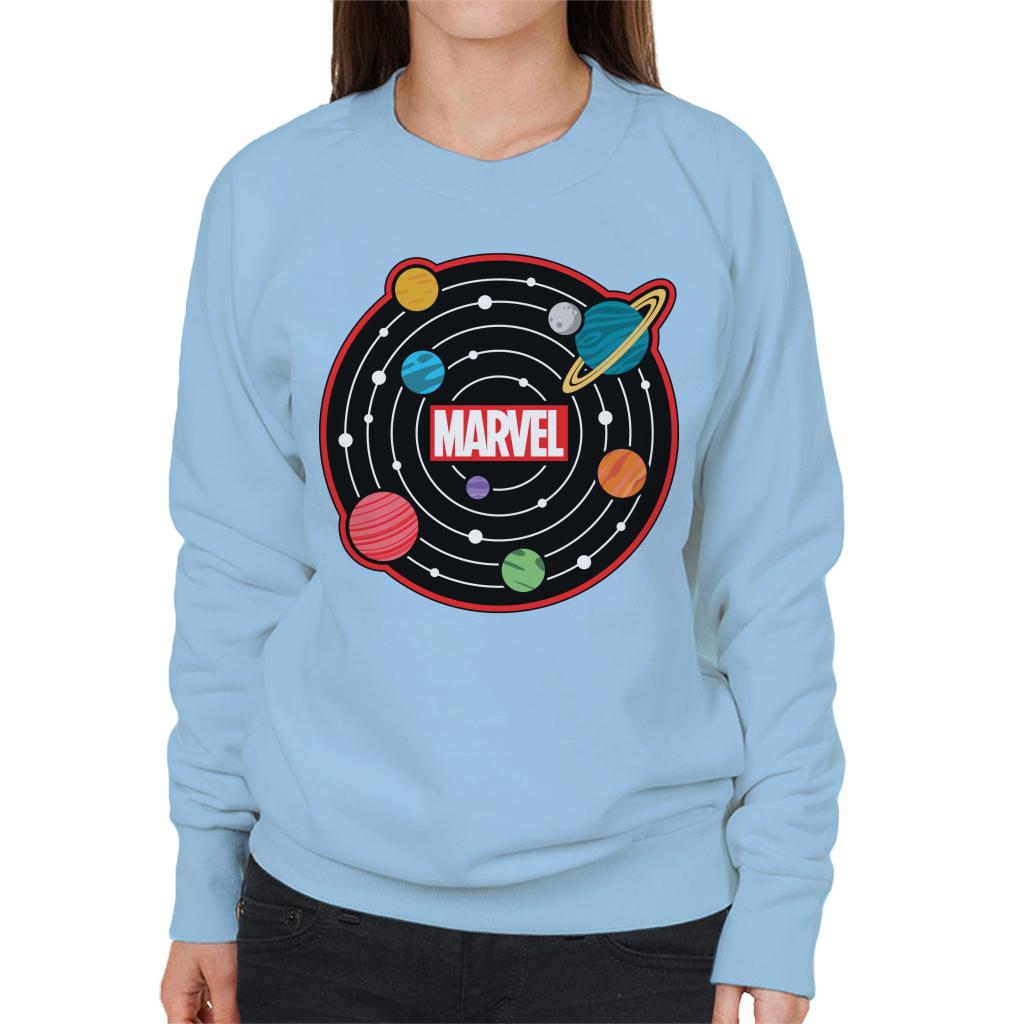 Marvel Planetary System Women's Sweatshirt-ALL + EVERY