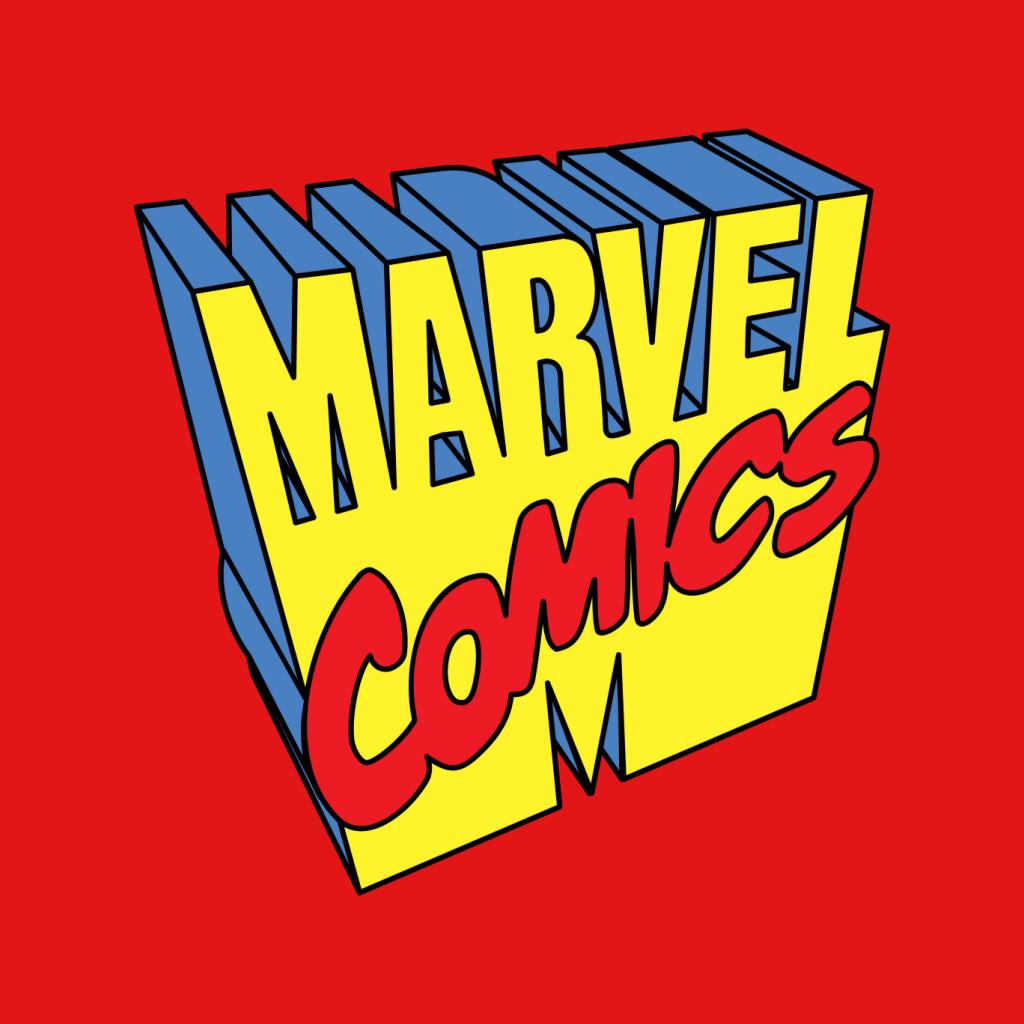 Marvel Comics 1990s 3D Perspective Logo Women's Sweatshirt-ALL + EVERY