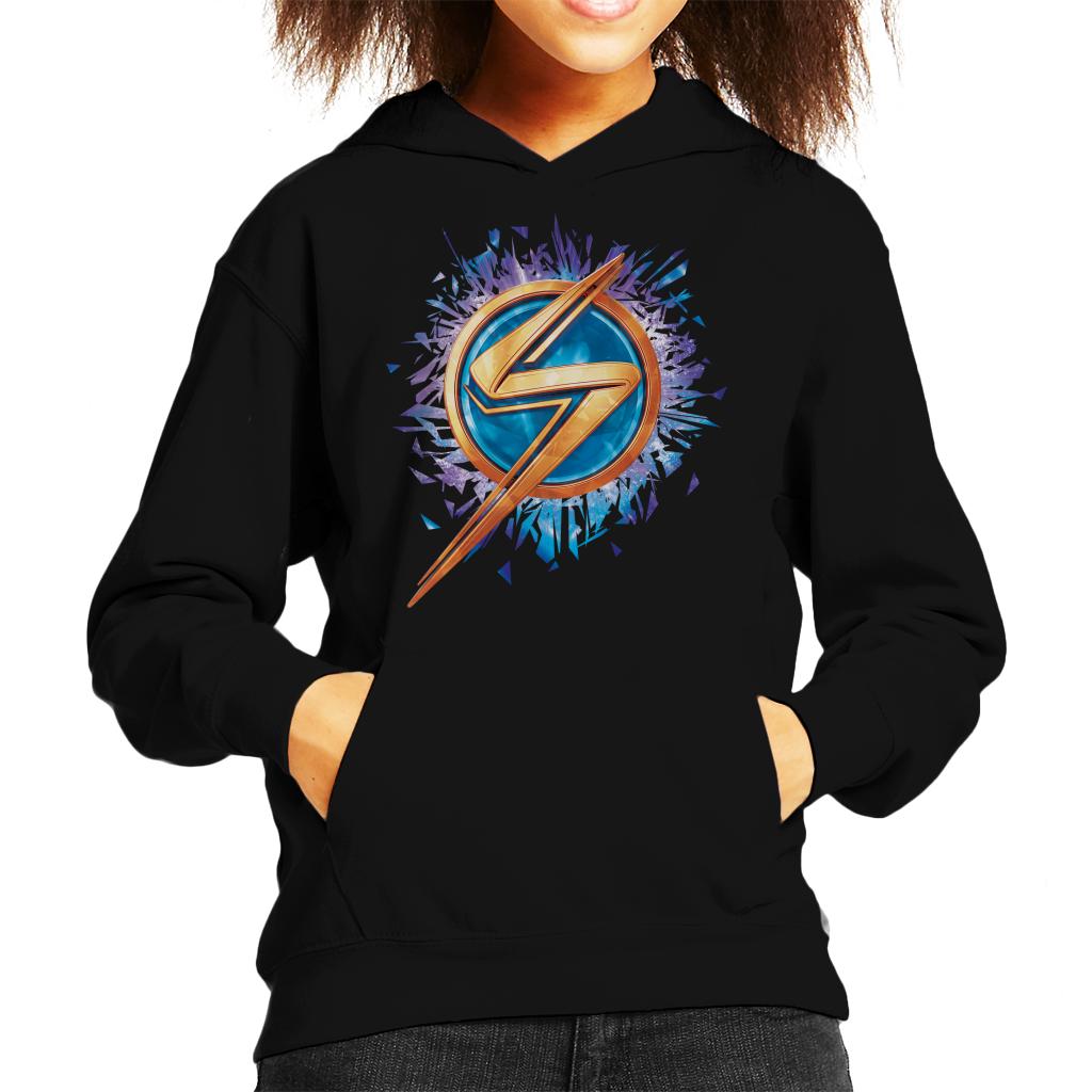 Marvel Comics Ms Marvel Logo Kid's Hooded Sweatshirt-ALL + EVERY