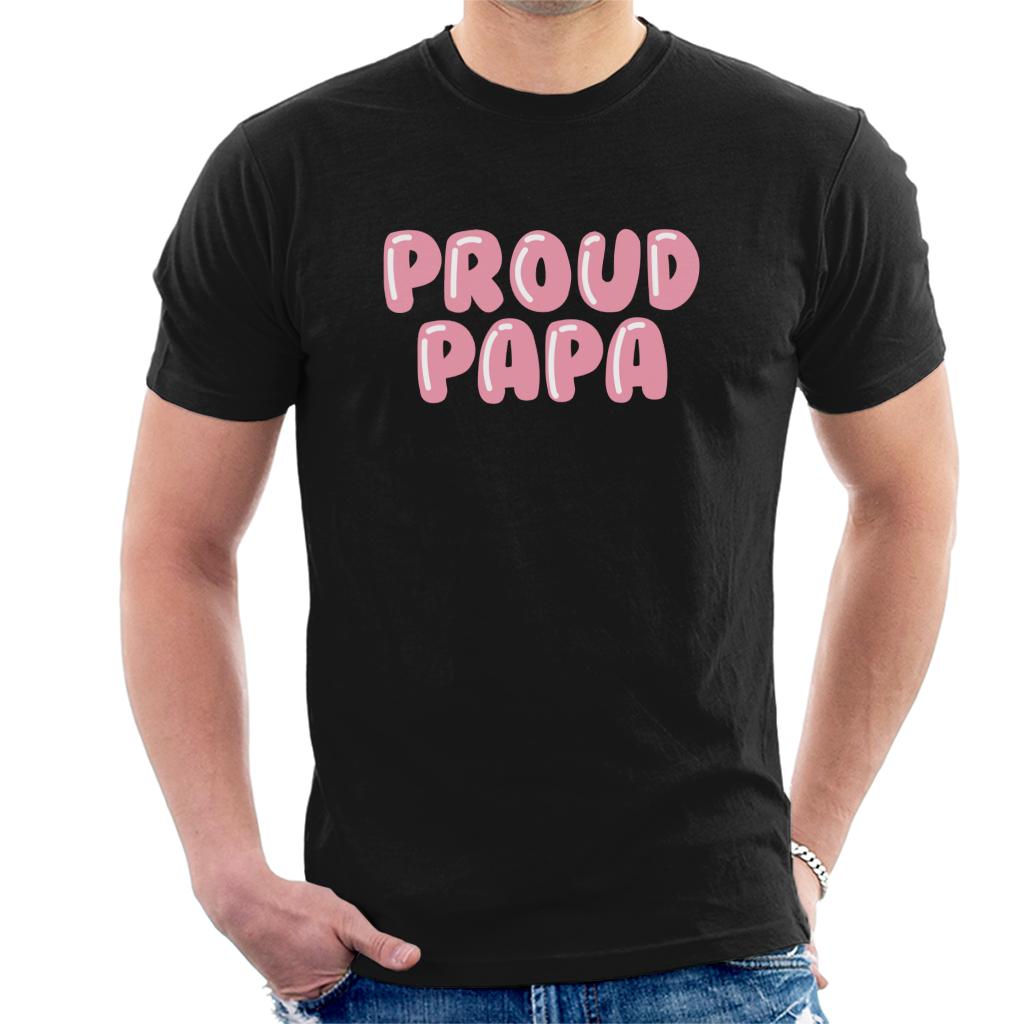 Proud Papa Fathers Day Men's T-Shirt