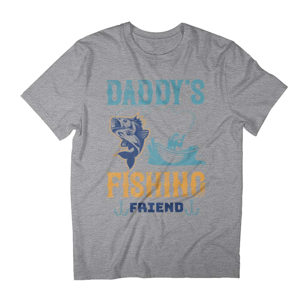 Daddy's Fishing Friend Father's Day Men's T-Shirt-ALL + EVERY