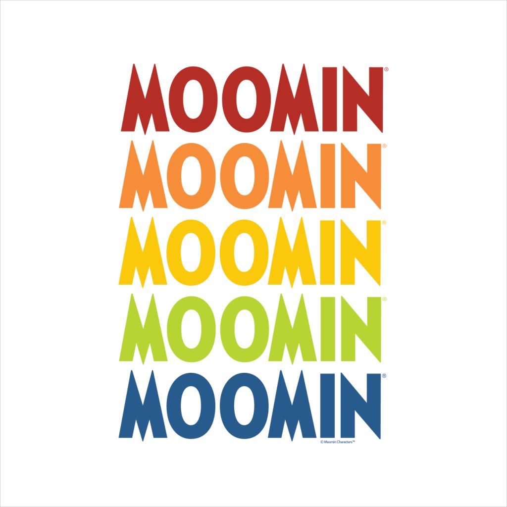 Moomin Rainbow Text Cascade Men's T-Shirt-ALL + EVERY