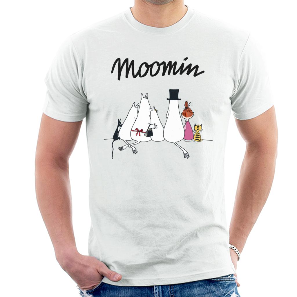 Moomin Family Sitting Men's T-Shirt-ALL + EVERY