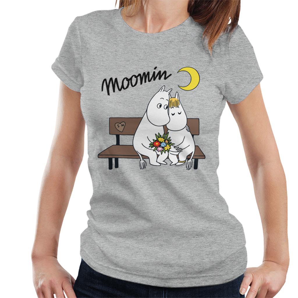 Moomin Moomintroll Snorkmaiden On Bench Women's T-Shirt-ALL + EVERY