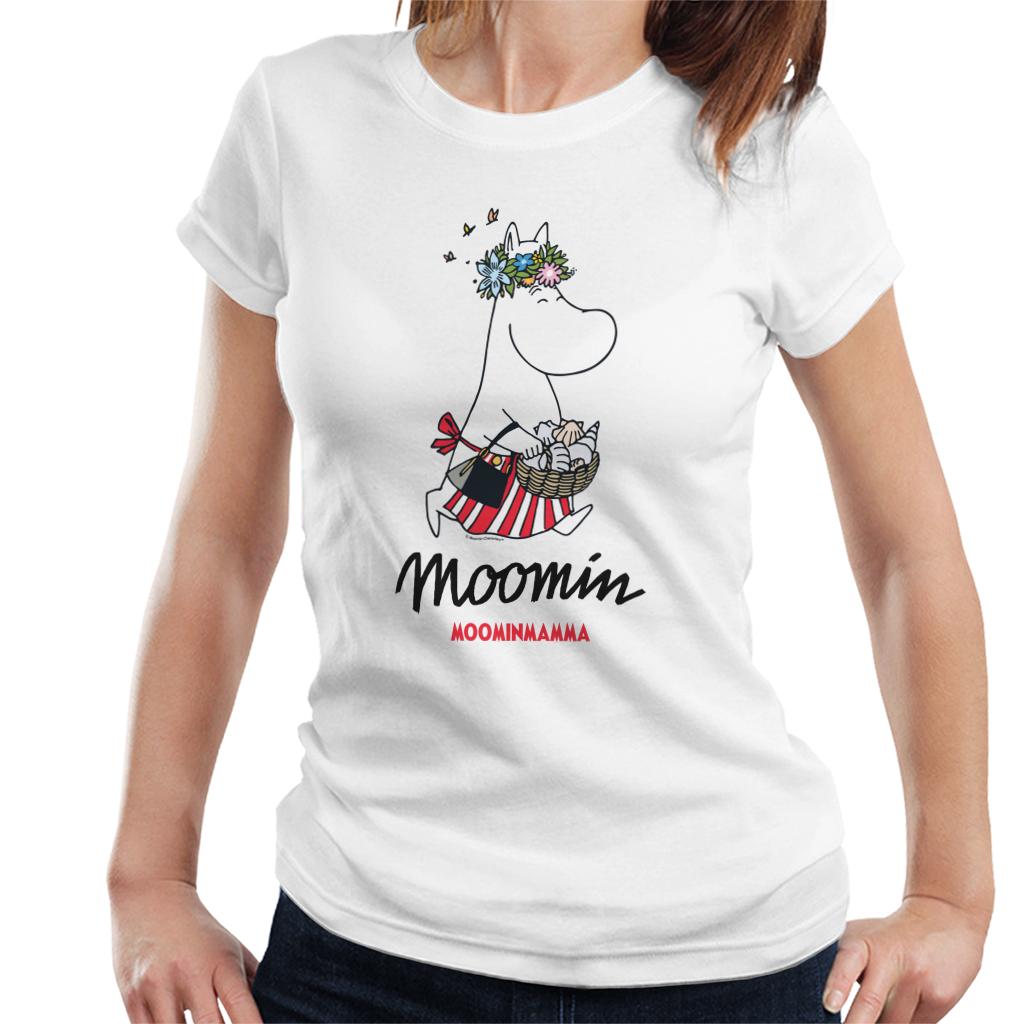 Moomin Moominmamma Flowers Shells Women's T-Shirt-ALL + EVERY