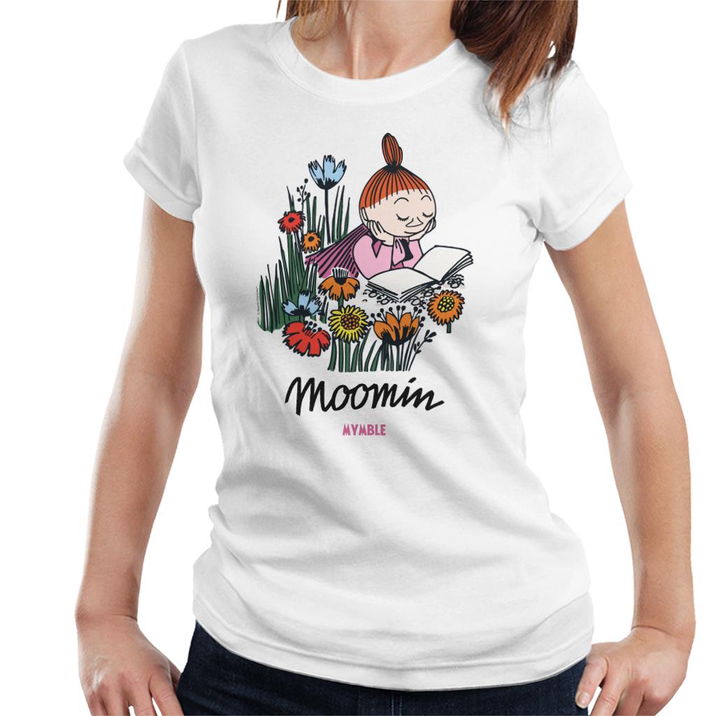 Moomin Mymble Reading Women's T-Shirt-ALL + EVERY