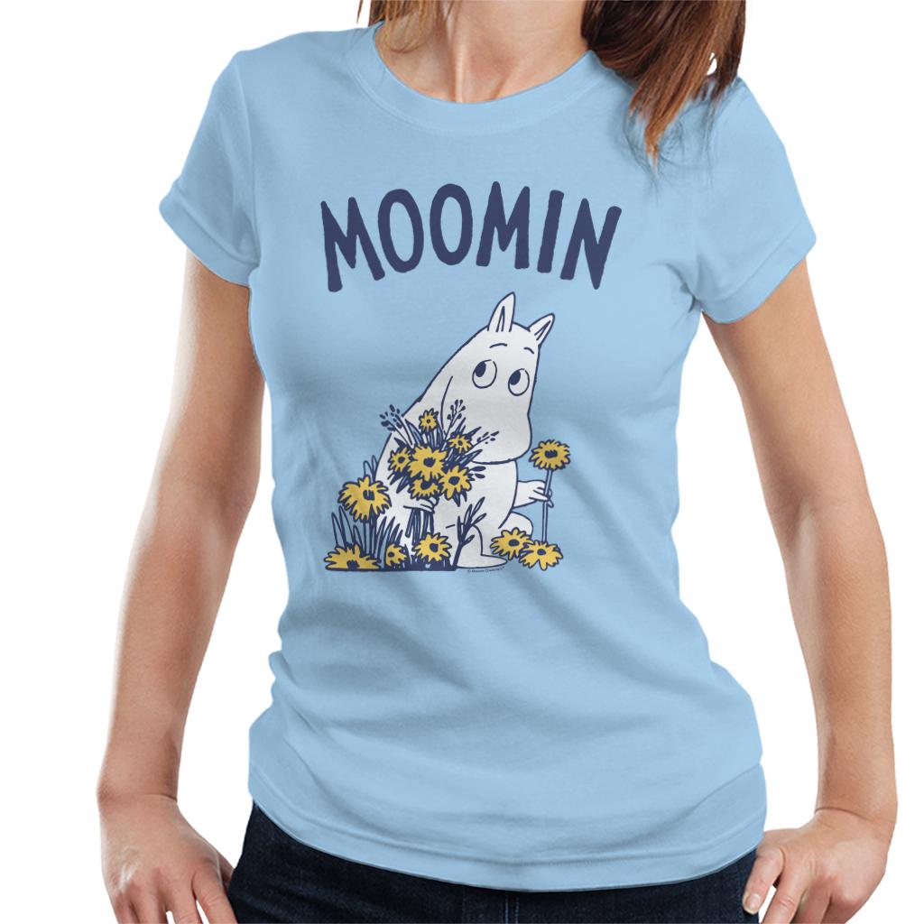 Moomin Moomintroll Flowers Women's T-Shirt-ALL + EVERY