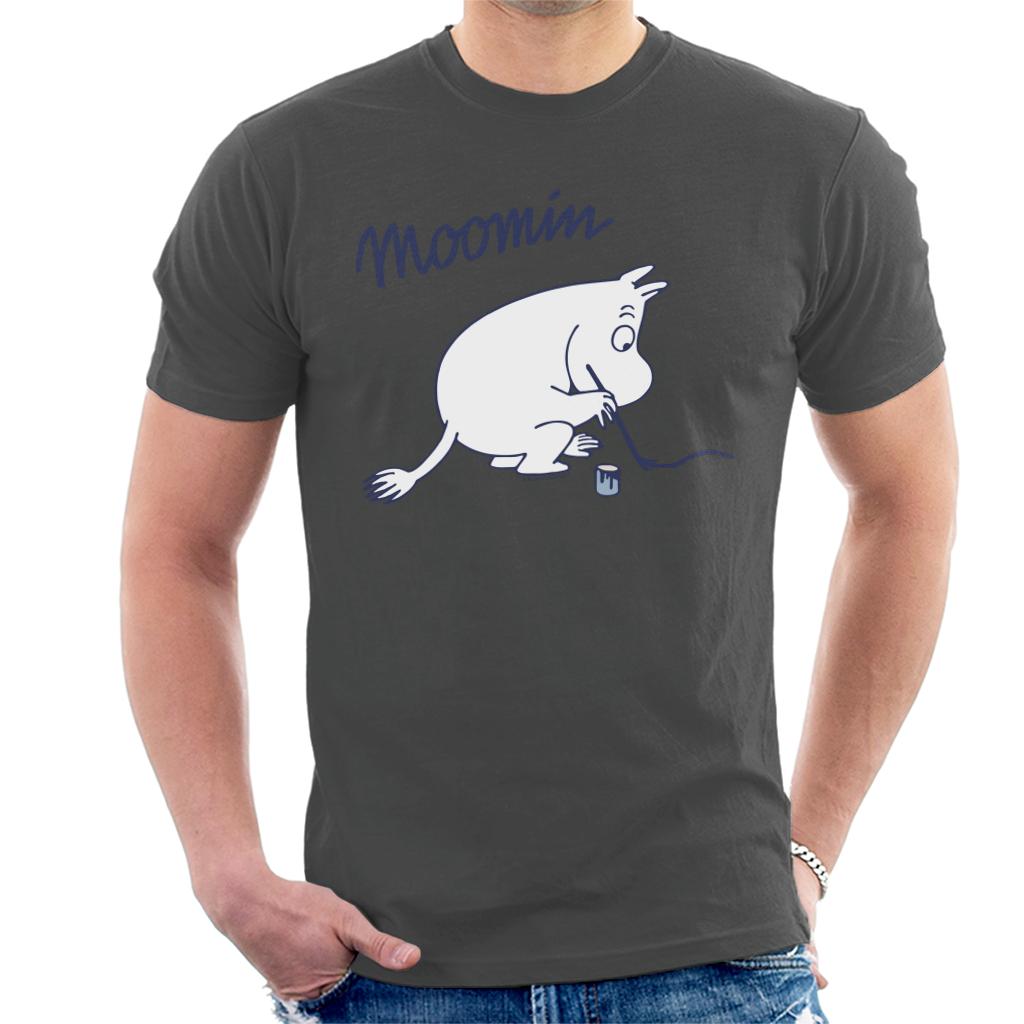 Moomin Moomintroll Paintbrush Men's T-Shirt-ALL + EVERY