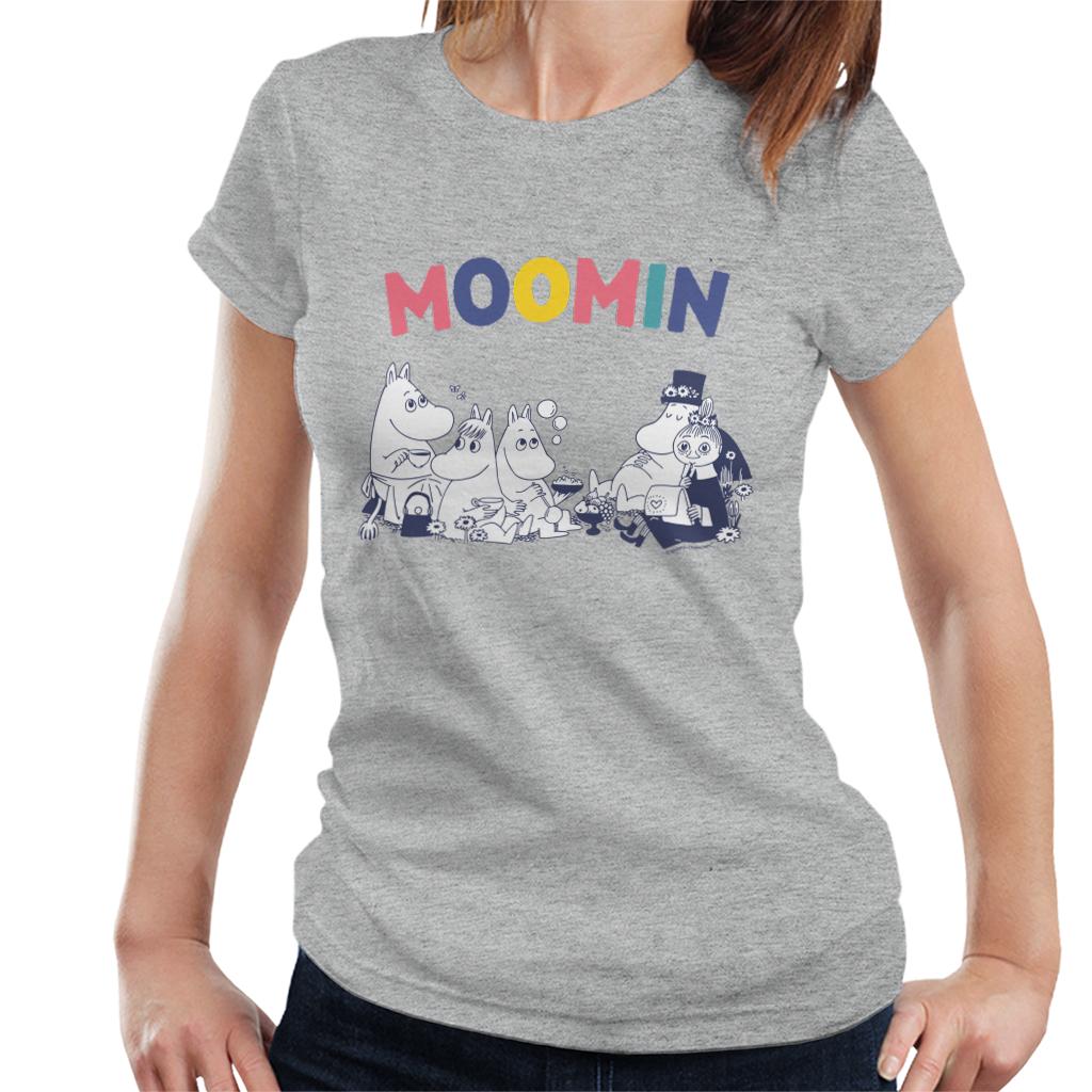 Moomin Family Rainbow Text Women's T-Shirt-ALL + EVERY