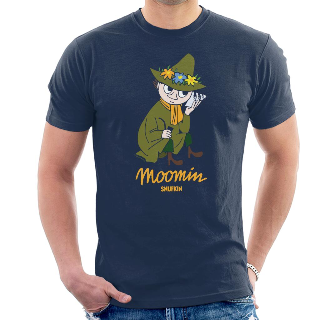 Moomin Snufkin Sitting Men's T-Shirt-ALL + EVERY