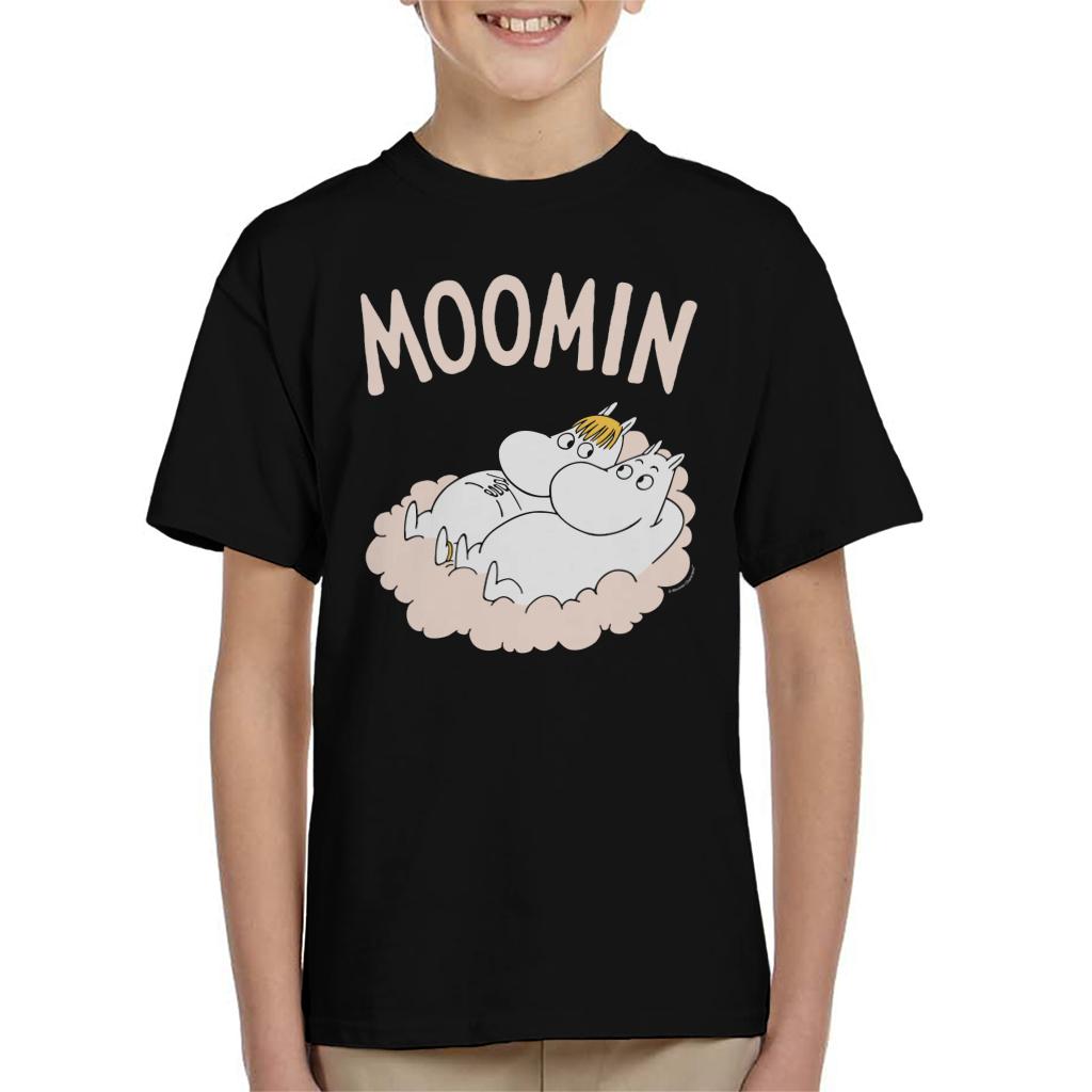 Moomin Moomintroll Snorkmaiden Relaxing Together Kid's T-Shirt