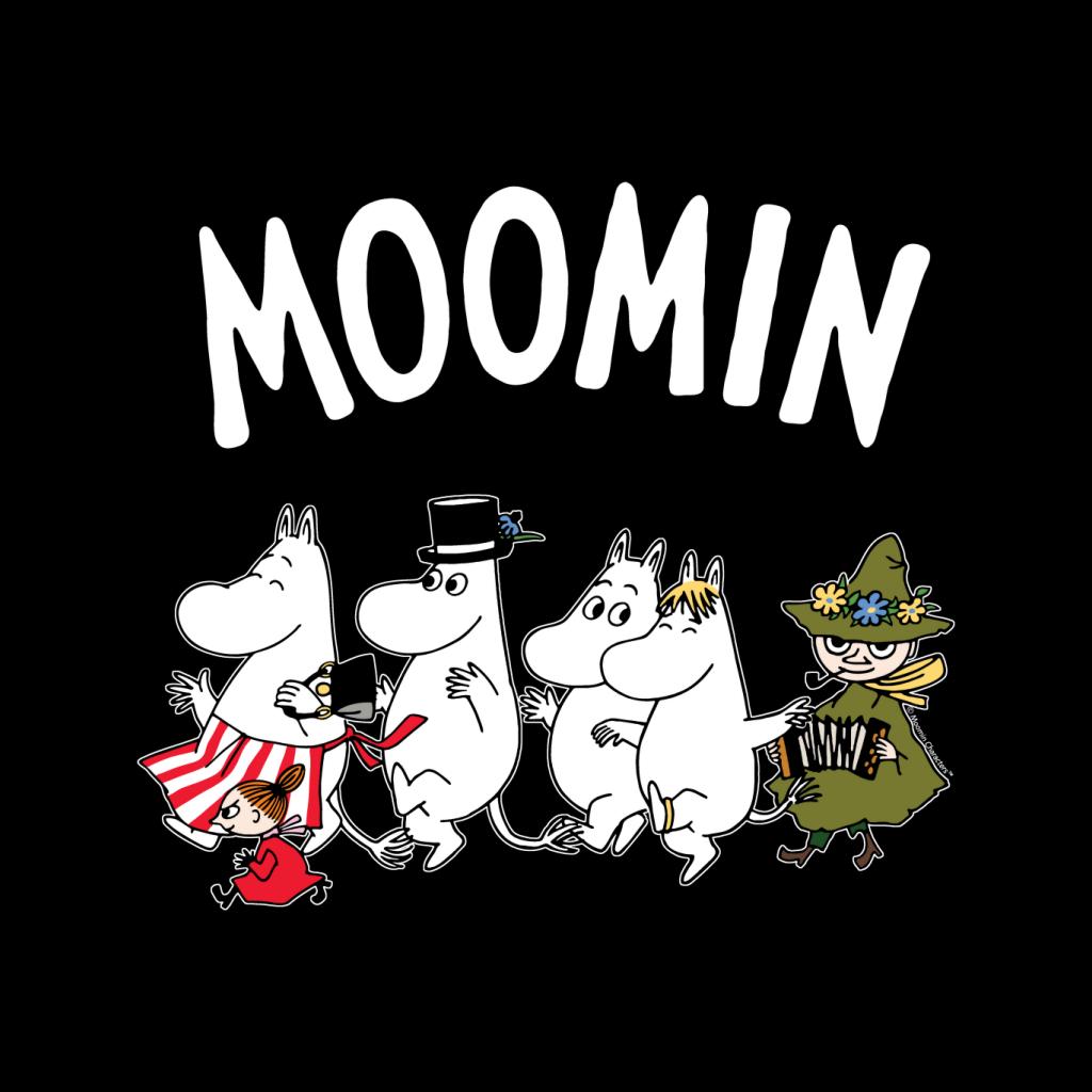 Moomin Family Walking Men's T-Shirt-ALL + EVERY