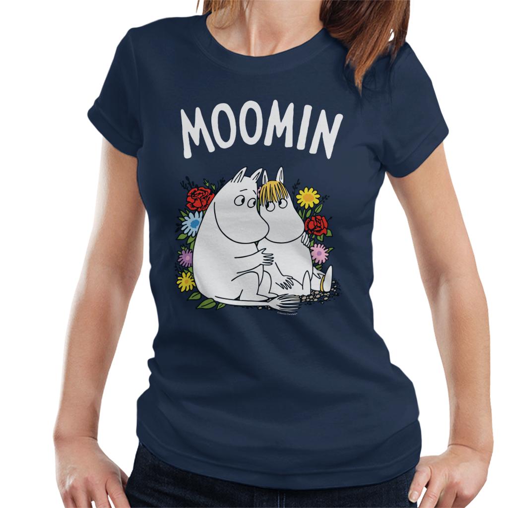 Moomin Moomintroll Snorkmaiden Flowers Women's T-Shirt-ALL + EVERY