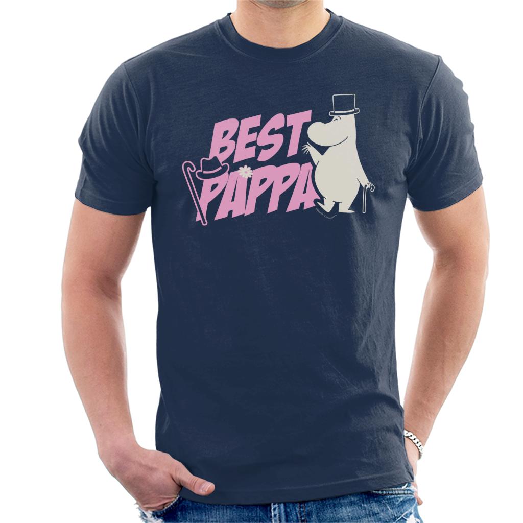 Moomin Best Pappa Light Text Moominpappa Men's T-Shirt-ALL + EVERY