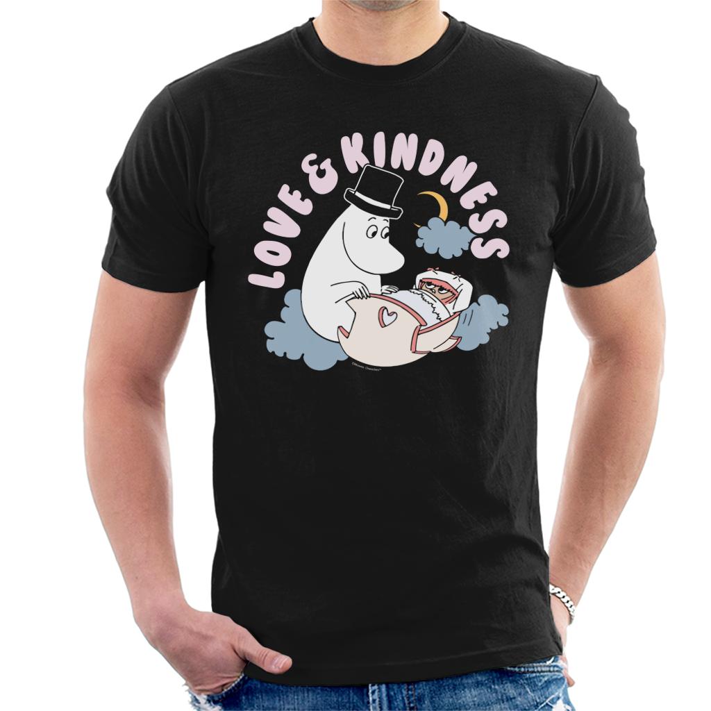 Moomin Love And Kindness Moominpappa With Baby Men's T-Shirt-ALL + EVERY