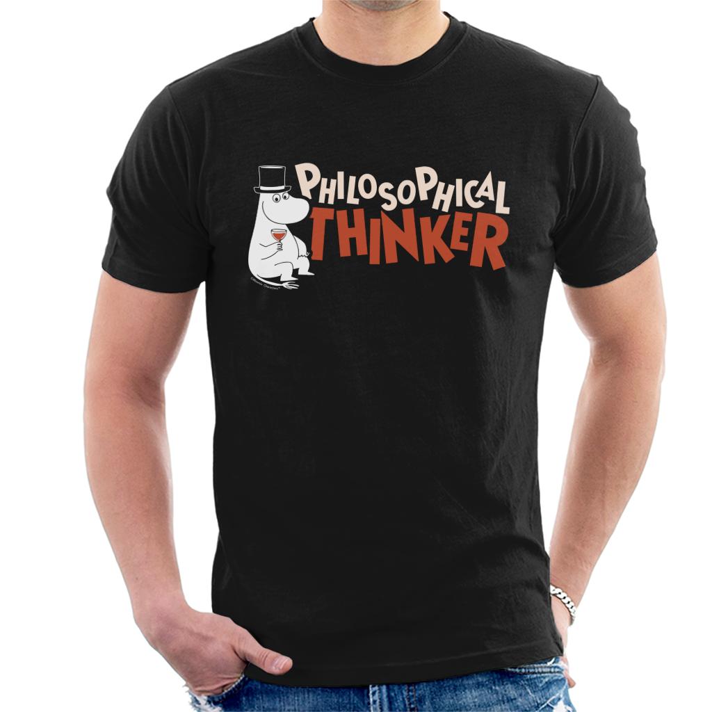 Moomin Moominpappa Drinking Philosophical Thinker Men's T-Shirt-ALL + EVERY