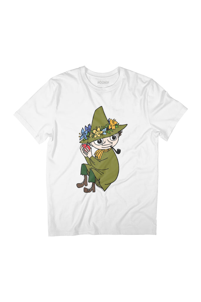 Moomin Snufkin Holding Fruit Women's Relaxed Fit T-Shirt-ALL + EVERY
